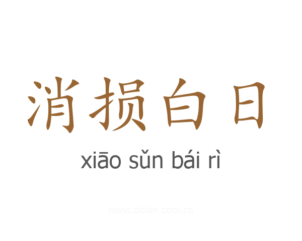 消损白日