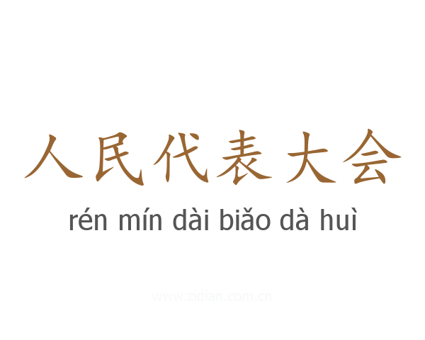 人民代表大会